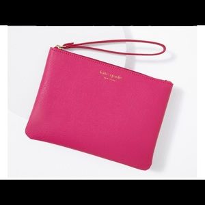 Kate Spade Wristlet pouch pink NIB with packaging